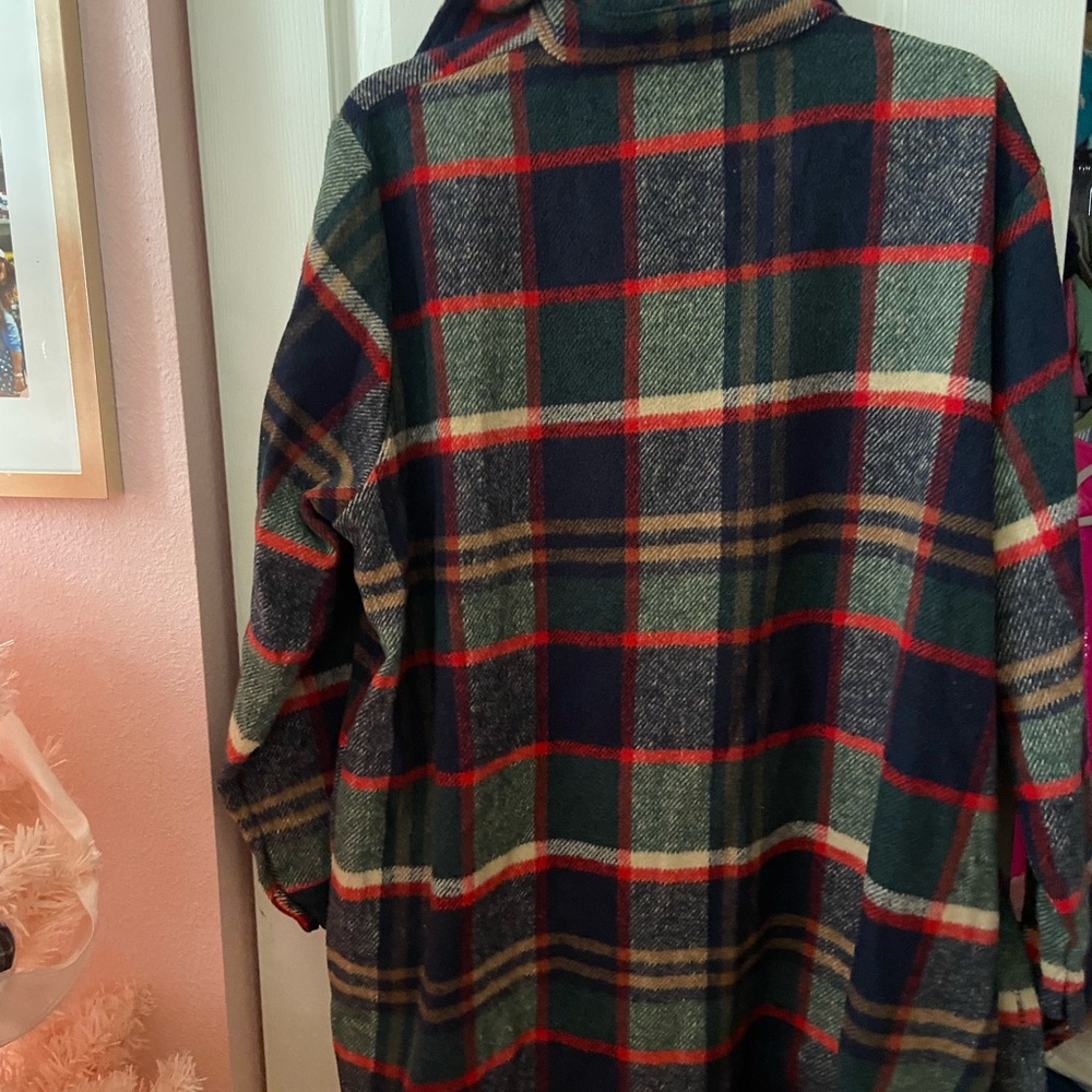 Plaid Women's Jacket Plus Size - Picture 5 of 5